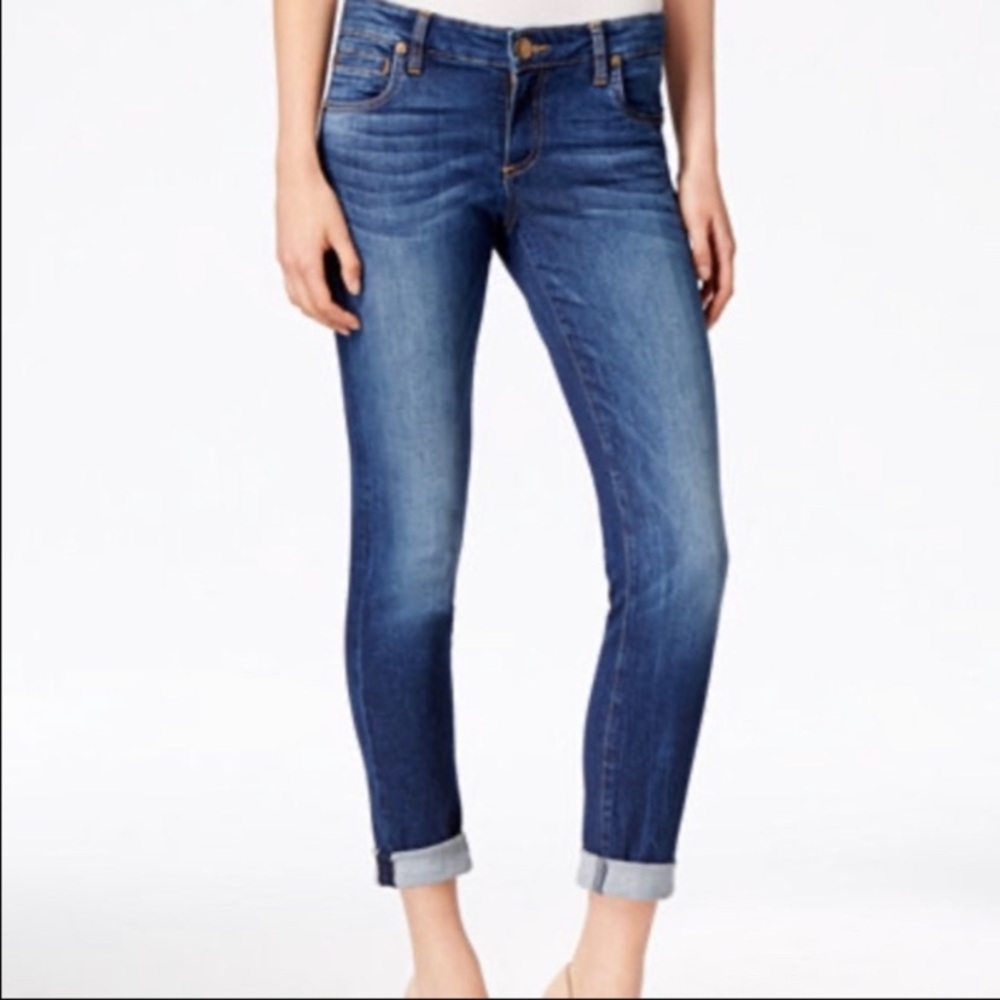 Kut from Kohl’s Katherine Boyfriend Skinny Blue Casual  Office Jeans 0
